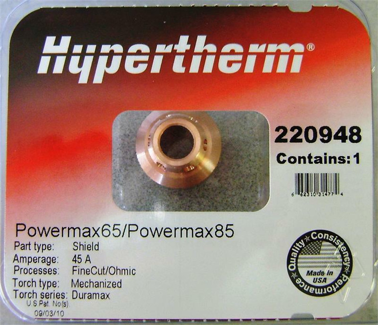 Hypertherm 220948 Powermax 85 Fine Cut Ohmic Shield