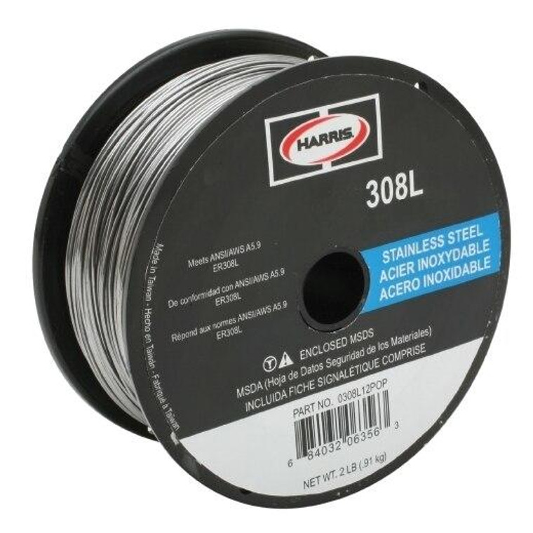 Harris 308L Stainless Steel Solid MIG Welding Wire .025 - 2 lbs