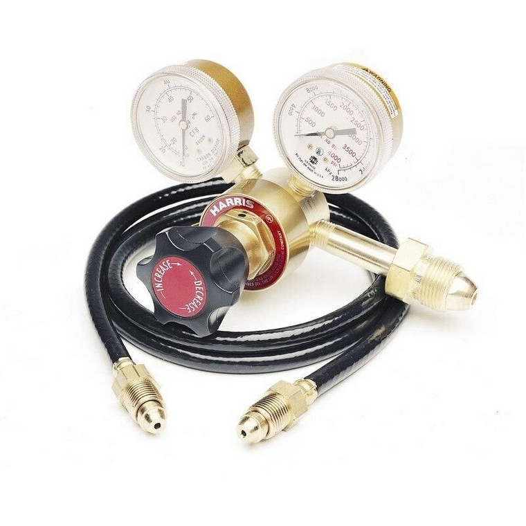 Lincoln Deluxe Adjustable Gas Regulator and Hose Kit K586-1