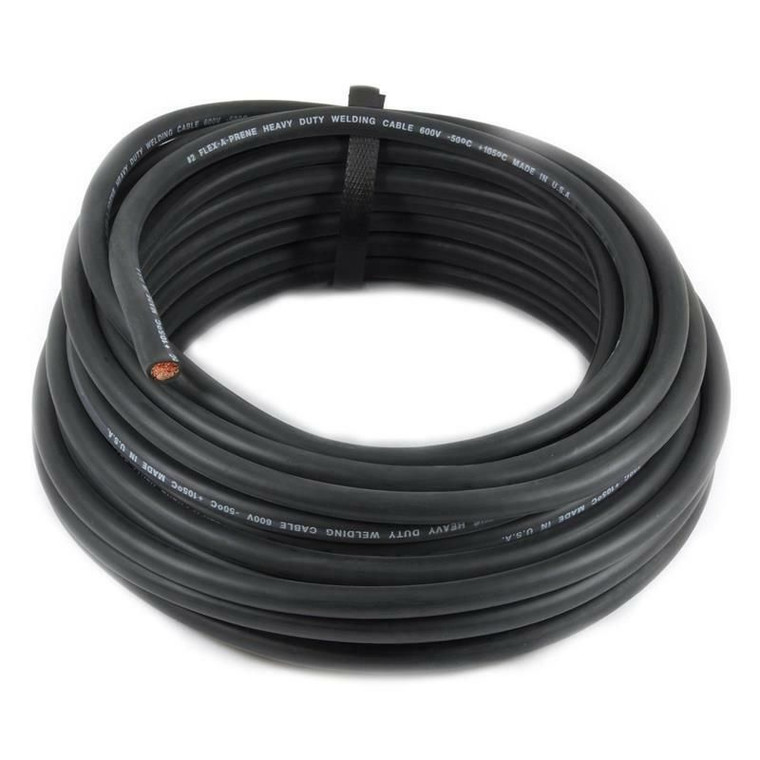 Direct Wire & Cable 50 Foot of Black 2/0 Flex-A-Prene Welding & Battery Cable Made In USA