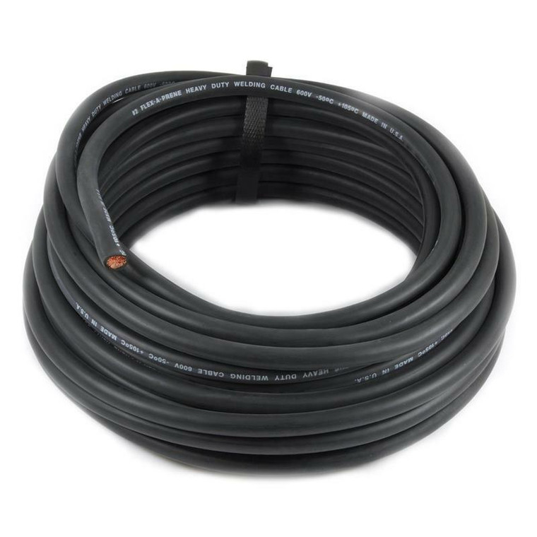 Direct Wire & Cable 25 Foot of Black #2 Flex-A-Prene Welding & Battery Cable Made In USA