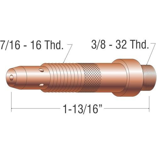 Profax 10N31 Collet Body 1/16 for 17-18-26 Series TIG Torches - 5 Pack