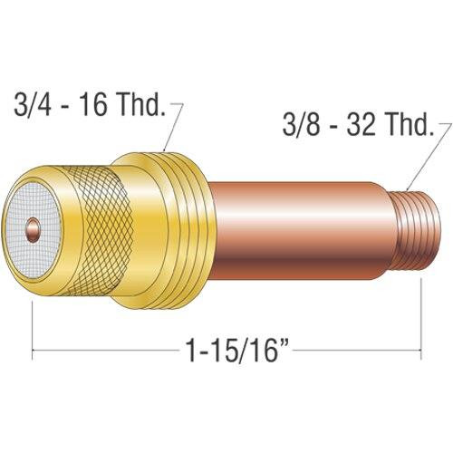 Profax 45V26 Gas Lens 3/32 17-18-26 Series TIG Torch