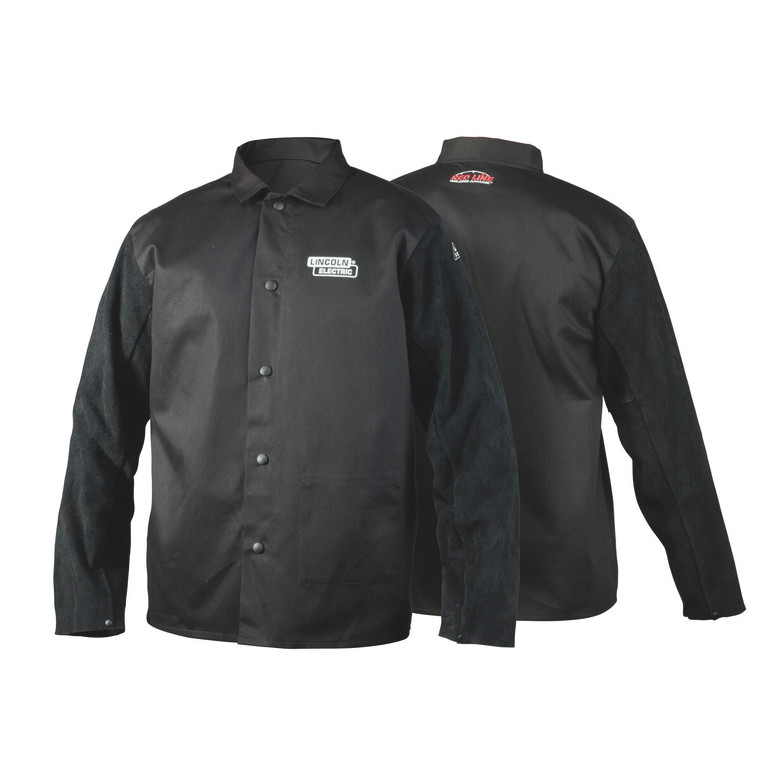 Lincoln Traditional Split Leather-Sleeved Welding Jacket