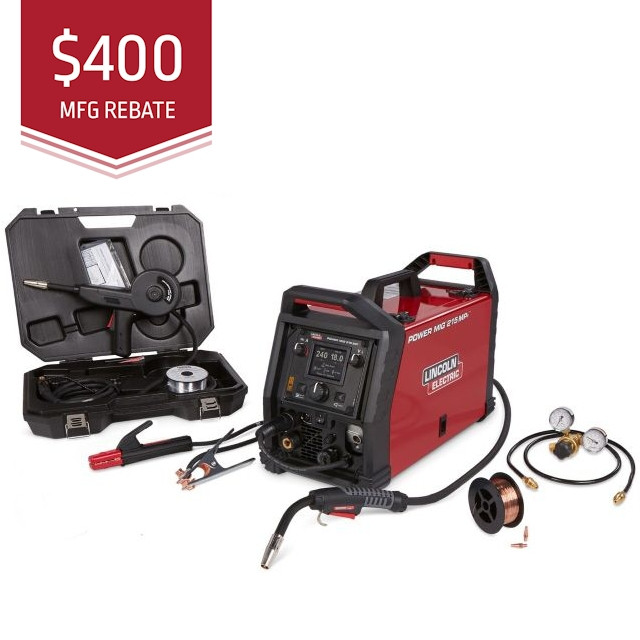 Lincoln Power MIG 215 MPi Multi-Process Welder Aluminum One-Pak K4877-1