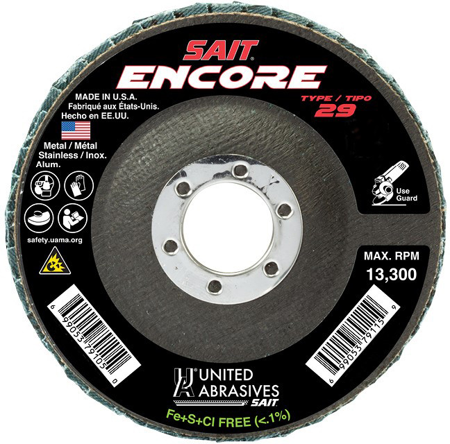 その他 ua United Abrasives-SAIT 59924 9-1/8x7/8 Blue Line Zirconium Z Series