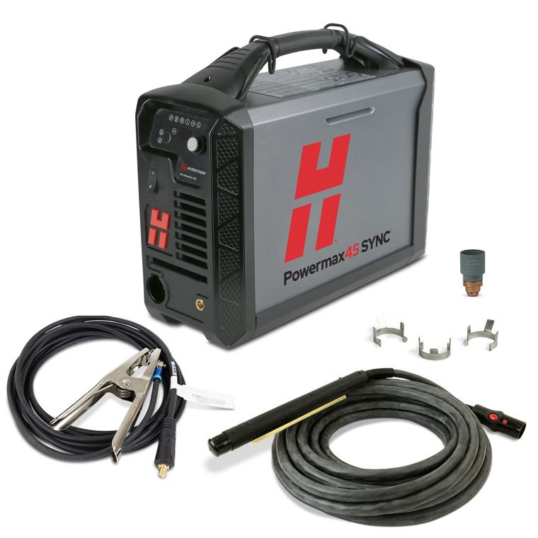 Hypertherm Powermax 45 SYNC Plasma Cutter w/ CPC Port, 50 ft. 180 Degree Machine Torch 088581