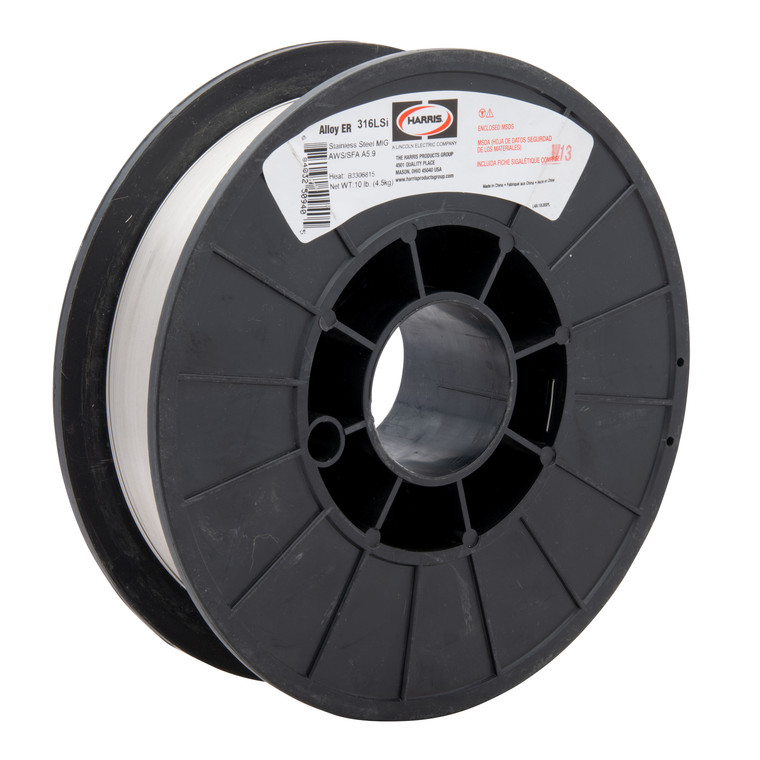 Harris 316LSi Stainless Steel Solid MIG Welding Wire 316LSi .030 X 10# Spool