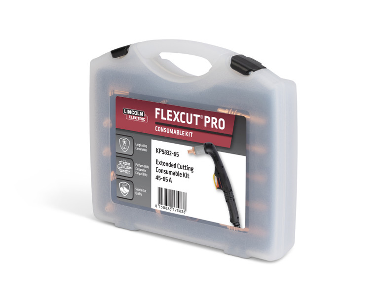 Lincoln FlexCut PRO 65 Amp Extended Cutting Consumable Kit - KP5832-65