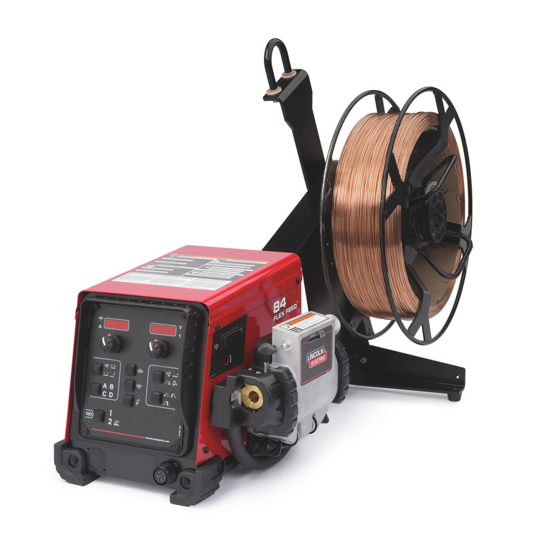 Lincoln Flex Feed 84 Single Bench with Heavy Duty Wire Reel Stand Wire Feeder Welder - K5000-2