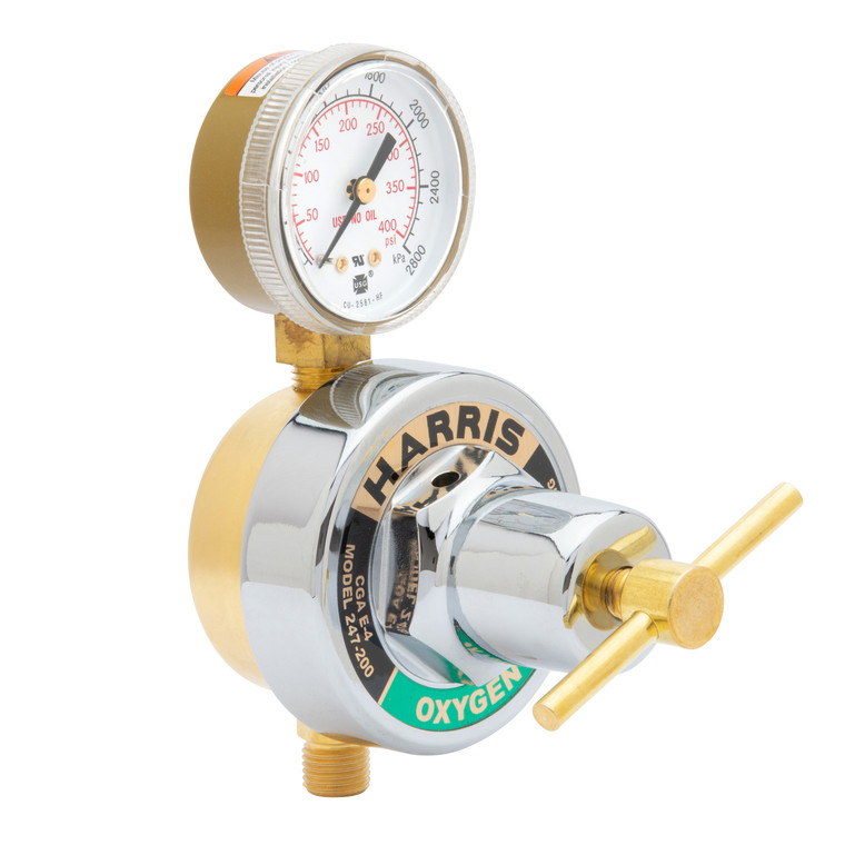 Harris 247-125-1/4 in. (RH) Pipeline Single-Stage Pressure Regulator - 4000825