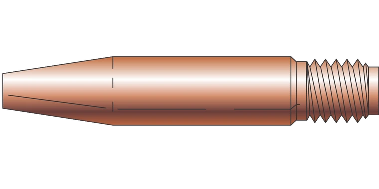 Profax 14HT116 Heavy Duty Tapered Contact Tip 1/16" - 25 Pack