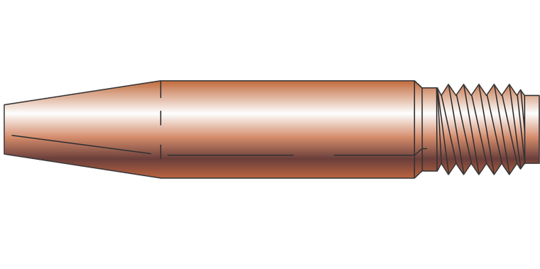 Profax 14HT45 Heavy Duty Tapered Contact Tip .045 - 25 Pack