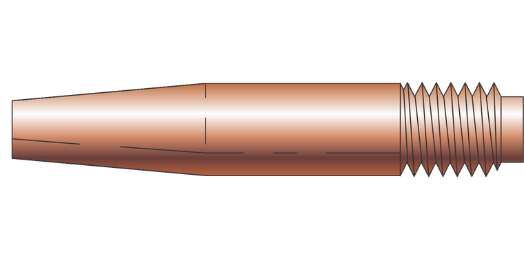 Profax 14T52 Tapered Contact Tip .052 (KP14T-52) - 25 Pack