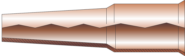 Profax 24AT37SS Nozzle 3/8" I.D. Tapered - 10 Pack