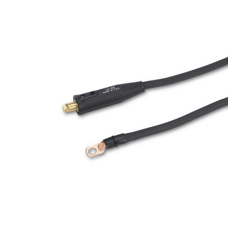 Lincoln Weld Cable - Tweco Male & 0.53 Lug (2/0, 350A, 60%) - 50 ft. (50.2 ft.) - K2484-2