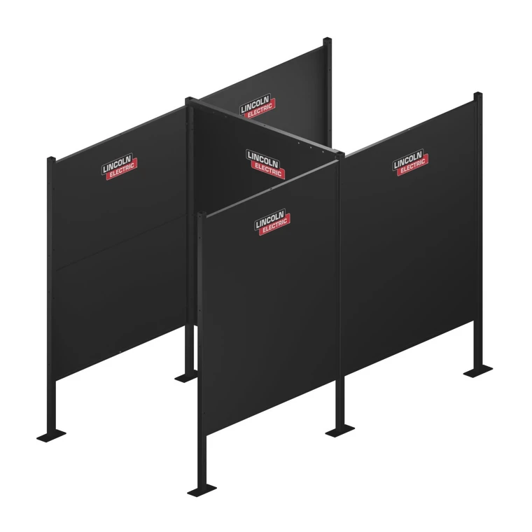 Lincoln 5Ft Back-To-Back Starter Weld Booth - K5737-3