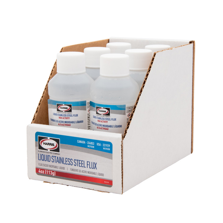 Harris Stainless Steel Liquid Soldering Flux 4 oz Bottle - 6 Pack - 331929