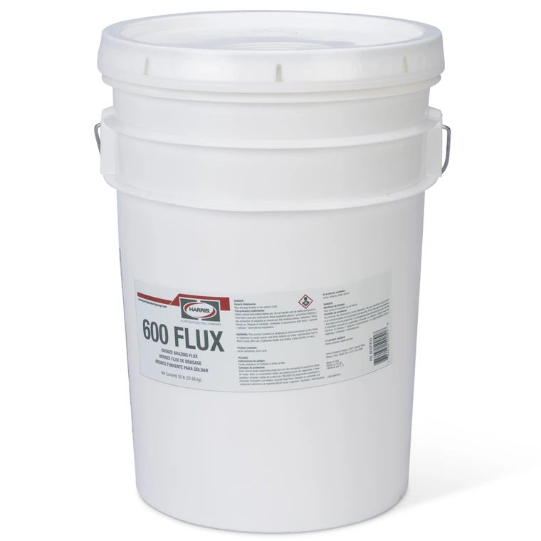 Harris 600 Powder Brazing Flux 50 lb Pail - 600FX50