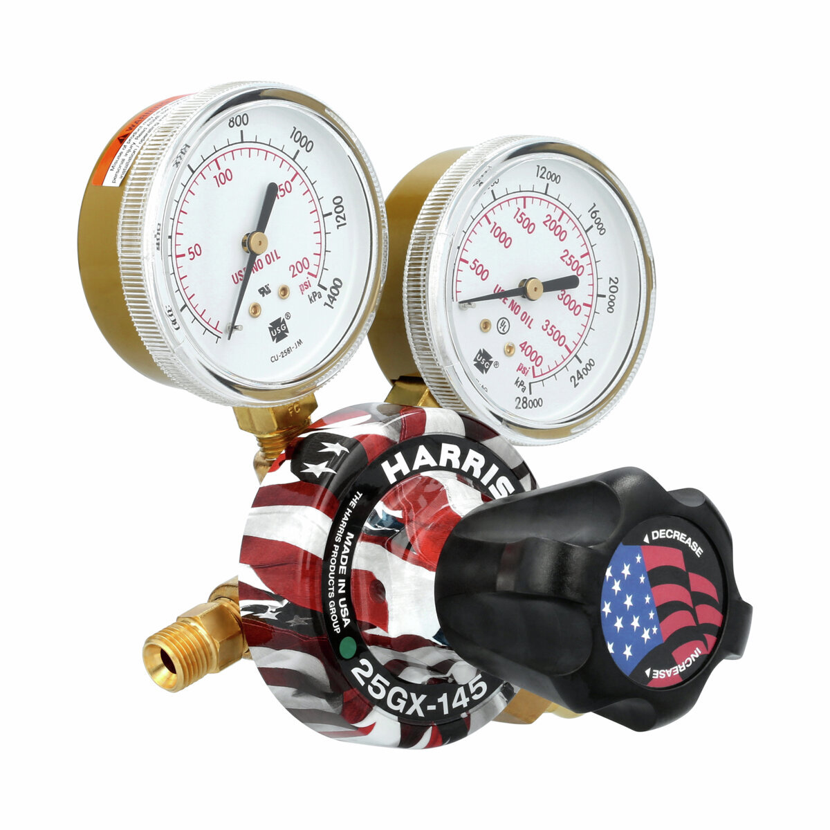 Harris 25GX America acetylene regulator