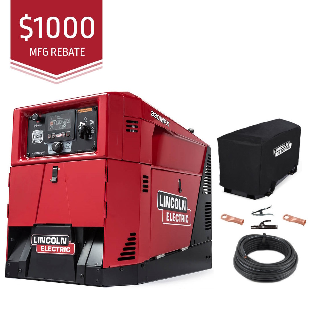 Lincoln Ranger 330MPX Engine Welder Generator w/ Free Cover