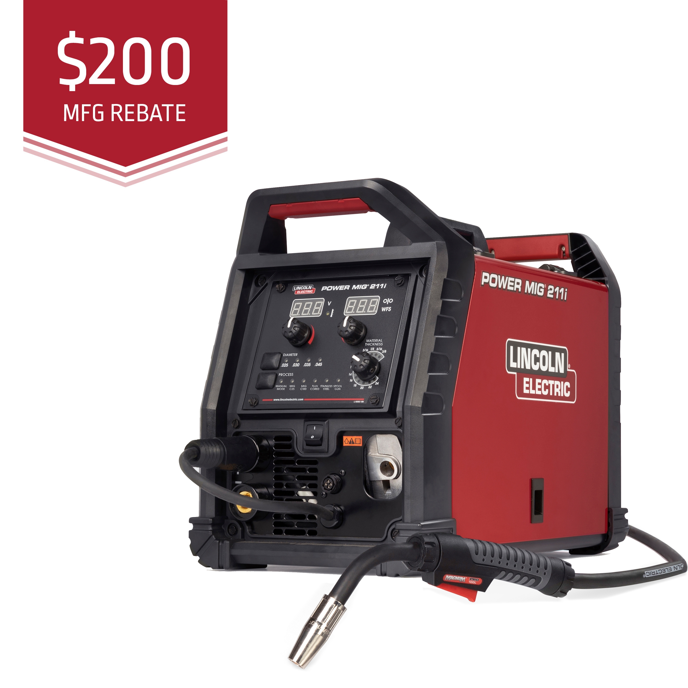 Lincoln Power MIG 211i MIG Welder - K6080-1