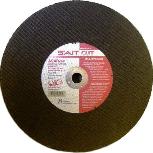 SAIT 23420 Type 1 Burr Free Portable Saw Cut-Off Wheel, 12 in x 1/8 in x 20 mm