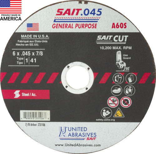 United Abrasives Sait 23106 6