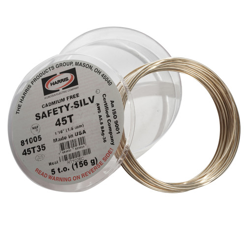 Harris Safety-Silv 45T 1/16