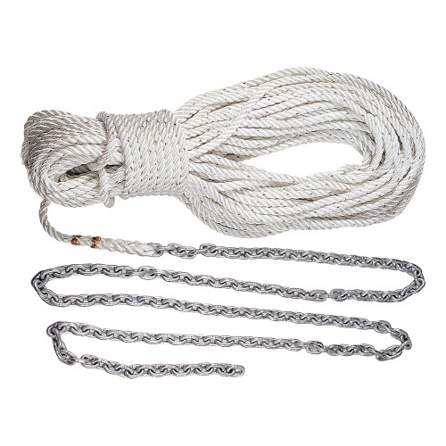 Lewmar Anchor Rode 215'-15' of 1\/4" Chain  200' of 1\/2" Rope w\/Shackle [69000334]