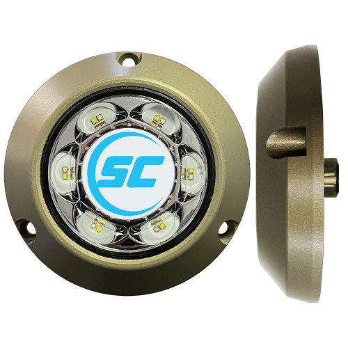 Shadow-Caster SC3 Series Underwater Light - Light Blue\/White [SC3-BW-ALSM]