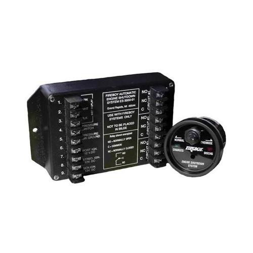 Fireboy-Xintex 8 Circuit Engine Shutdown w\/Time Delay - Round Display [ES-8015-01]