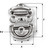 Wichard Double Folding Pad Eye - 10mm Diameter - 25\/64" [6566W]