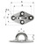 Wichard Diamond Pad Eye - Round - 79mm Length (3-7\/64") - M6 Screw [6645W]