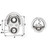 Wichard Folding Pad Eye - 6mm Diameter (15\/64") - 2 Fixed Holes [6684W]