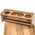 Whitecap Teak Drinkholder w\/Removable Cockpit Table Top - Holds 4 Glasses [61394C]
