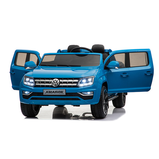 KOOL KARZ DMD-298BL, VOLKSWAGEN AMAROK TWO SEATER ELECTRIC RIDE ON TOY CAR BLUE