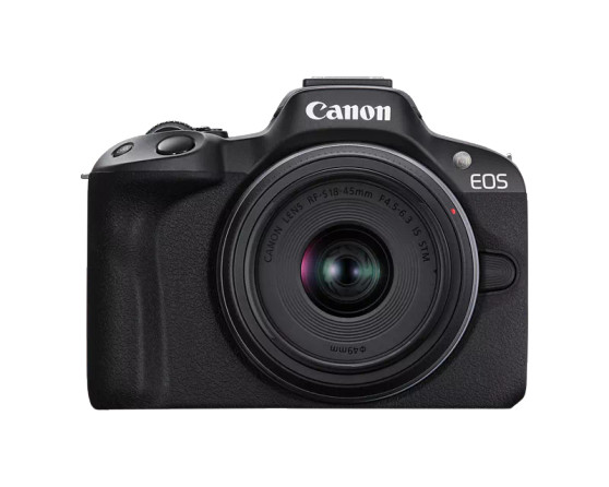 CANON EOS R50 WITH RF-S18-45 MM IS STM LENS (BLACK)