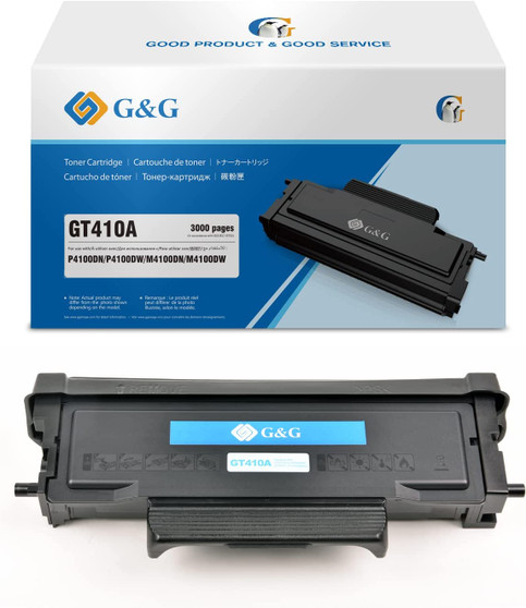 G&G GT410A Black High-Yield Toner Cartridge, Works with G&G P4100 Series and M4100 Series, Page Yield Up to 3,000 Pages