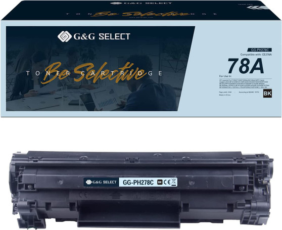 G&G Select Compatible Toner Cartridge Replacement for HP 78A CE278A for HP Laserjet 1536dnf MFP P1606dn 1606dn P1606 HP Laserjet MFP M1536dnf P1566 P1560 Printer (Black)