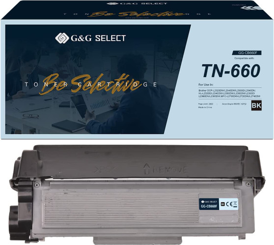 G&G Select Remanufactured Toner Cartridge Replacement for Brother TN660 TN-660 for Dcp-l2520dw Dcp-l2540dw Mfc-l2700dw Mfc-l2720dw Mfc-l2740dw Hl-l2340dw Hl-l2320d Hl-l2360dw Hl-l2380dw-High Yield (Black)