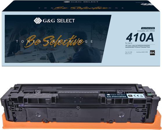 G&G Select Remanufactured Toner Cartridge Replacement for HP 410A CF410A for Laserjet Pro MFP M452dw M452nw M452dn M477fdw M477fnw M477fdn M377dw Printer (Black)