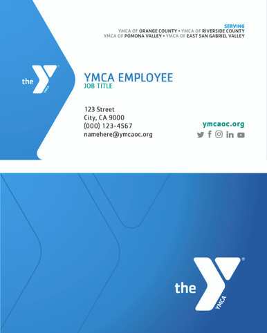 BUSINESS CARDS & NAMES TAGS - YMCA Apparel