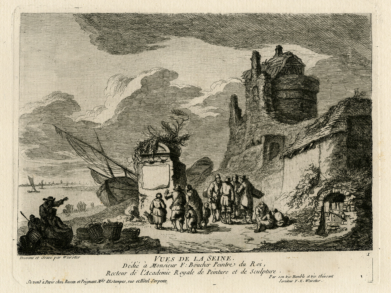 Dessiner l’Antique French Letter L 1920's Vintage Original Print Illustration Nursery