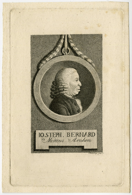 Rare Antique Master Print-PORTRAIT-JOHANN STEPHAN BERNARD-Westermayr-ca. 1790 - Main Image