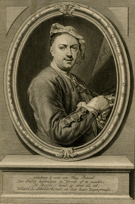 Antique Master Print-PORTRAIT-JACQUES DE ROORE-PAINTER-ANTWERP-Roore-Punt-1736 - Main Image