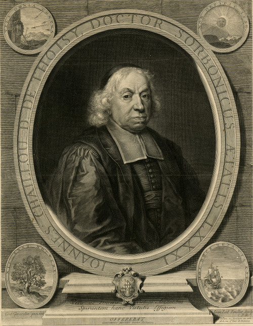 Antique Master Print-PORTRAIT-JEAN CHAILLOUX-SORBONNE-Gerardin-Roullet-ca. 1695 - Main Image