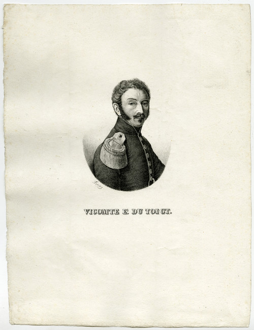 Antique Master Print-FRANCOIS EMANUEL DU TOICT-VISCOUNT-PORTRAIT-Freser-ca. 1825 - Main Image