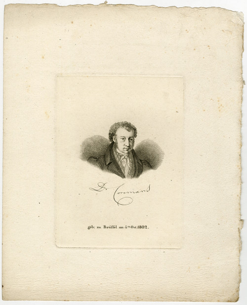 Antique Master Print-PORTRAIT-VICTOR COREMANS-JOURNALIST-Anonymous-ca. 1830 - Main Image