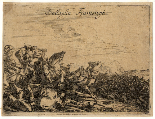 Antique Master Print-BATTLEFIELD-FLEMISH-Bauer-1633 - Main Image